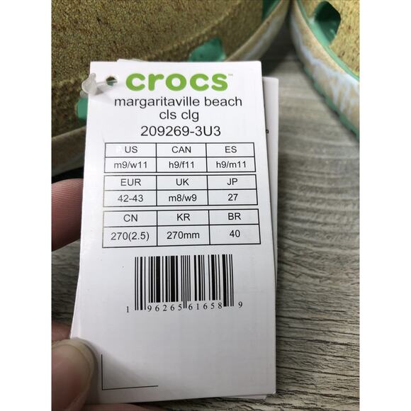 Crocs x MARGARITAVILLE BEACH CLASSIC Clog Jimmy Buffet Size M9 W11 *Read Desc main image 9